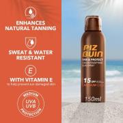 Piz Buin Tan and Protect Spray SPF 15 150 ml