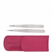 Tweezerman Petite Tweeze Set In Ledertasche - Pink