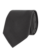 Blick Krawatte aus Seide in unifarbenem Design (7 cm) in Mittelgrau, G...