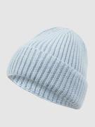 Unio Beanie mit breitem Umschlag Modell 'Mika' in Bleu, Größe One Size