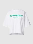 Superdry Sports T-Shirt mit Label-Print Modell 'CODE' in Weiss, Größe ...