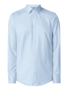 OLYMP Level Five Slim Fit Business-Hemd aus Twill in Bleu, Größe 37