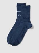 Levi's® Socken mit Label-Detail im 2er-Pack in Blau Melange, Größe 39-...