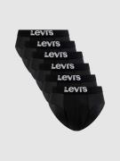 Levi's® Slip mit Stretch-Anteil im 6er-Pack in Black, Größe L