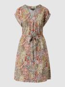 SMASHED LEMON Kleid mit Allover-Muster in Sand, Größe S
