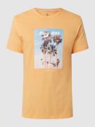 Colours & Sons T-Shirt mit Foto-Print in Orange, Größe XXL
