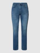 MCNEAL Jeans mit Label-Patch in Rauchblau, Größe 31/30