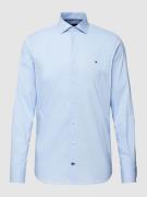 Tommy Hilfiger Tailored Slim Fit Businesshemd aus Popeline in Bleu, Gr...