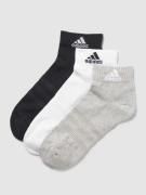 ADIDAS SPORTSWEAR Sneakersocken mit Label-Print in Mittelgrau Melange,...