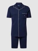 Polo Ralph Lauren Underwear Pyjama mit Reverskragen Modell 'JERSEY PIP...