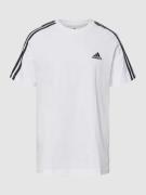 ADIDAS SPORTSWEAR T-Shirt mit Label-Stitching in Weiss, Größe L