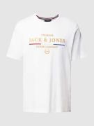 Jack & Jones Premium T-Shirt mit Label-Motiv-Stitching Modell 'BLUTRAV...