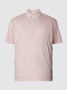 S.Oliver Plus PLUS SIZE Poloshirt mit Label-Patch in Rosa, Größe XXXL