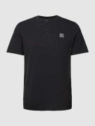s.Oliver RED LABEL T-Shirt mit kurzer Knopfleiste Modell 'Serafino' in...