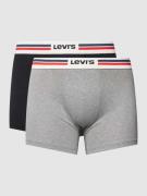Levi's® Trunks mit elastischem Logo-Bund in Mittelgrau, Größe S