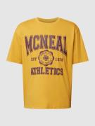 MCNEAL T-Shirt mit Label-Details in Senf, Größe M