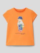 Polo Ralph Lauren Kids T-Shirt aus Baumwolle mit Motiv-Print in Orange...