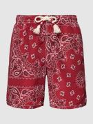 MC2 Saint Barth Badehose mit Allover-Print Modell 'CAPRESE' in Bordeau...