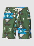 MC2 Saint Barth Badehose mit Allover-Muster Modell 'CAPRESE' in Oliv, ...