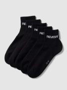 Review Socken mit Label-Print im 5er-Pack in Black, Größe 36/38