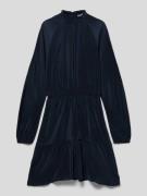 Garcia Kleid mit Stehkragen Modell 'PLISSEE' in Blau, Größe 140