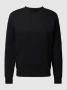 MCNEAL Sweatshirt mit gerippten Abschlüssen in Black, Größe M