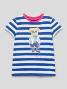 Polo Ralph Lauren Kids T-Shirt mit Motiv-Print in Marine, Größe 92
