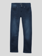Blue Effect Jeans mit Label-Patch Modell 'Nos' in Dunkelblau, Größe 17...