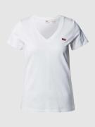Levi's® T-Shirt mit V-Ausschnitt in Weiss, Größe XS