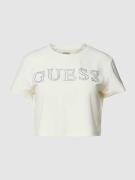Guess Activewear Cropped T-Shirt mit Strasssteinbesatz Modell 'COUTURE...
