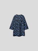 BAUM & PFERDGARTEN Kleid mit floralem Allover-Muster in Blau Melange, ...