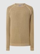 Colours & Sons Pullover aus Baumwolle in Beige Melange, Größe XXL