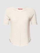 Marina Rinaldi T-Shirt mit Strukturmuster Modell 'ADDETTO' in Beige, G...