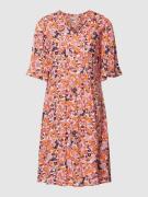 Fransa Knielanges Kleid mit Allover-Muster Modell 'Merla' in Pink, Grö...
