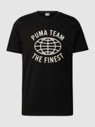 PUMA PERFORMANCE T-Shirt mit Label-Print in Black, Größe M