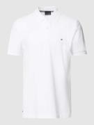 Christian Berg Men Poloshirt mit Label-Stitching in Weiss, Größe XXL