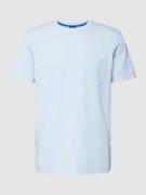 Christian Berg Men T-Shirt mit Brusttasche in Bleu, Größe S