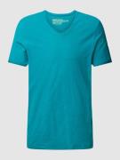 MCNEAL T-Shirt mit V-Ausschnitt in Smaragd, Größe M