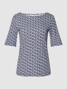 Christian Berg Woman T-Shirt mit Allover-Muster in Dunkelblau, Größe 3...