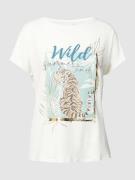 Christian Berg Woman T-Shirt mit Motiv-Print in Offwhite, Größe 40