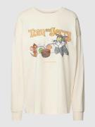 Jake*s Casual Sweatshirt mit Disney©-Print in Offwhite, Größe S
