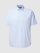Jake*s Slim Fit Business-Hemd mit Kentkragen in Bleu, Größe XL