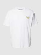 MCNEAL T-Shirt mit Label-Print in Weiss, Größe L