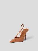 Gia Borghini Pumps mit Zierbesatz in Camel, Größe 37