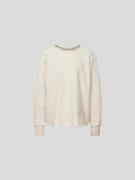 Les Tien Sweatshirt im Used-Look in Ecru, Größe S