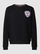 19V69 Italia Sweatshirt mit Label-Detail Modell 'Matti' in Black, Größ...