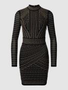 Marciano Guess Kleid mit Allover-Motiv-Print und Stehkragen in Black, ...