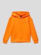 Polo Ralph Lauren Kids Hoodie mit Logo-Stitching in Orange, Größe 98