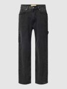 REVIEW Baggy Fit Jeans im 5-Pocket-Design in schwarz in Black, Größe 3...