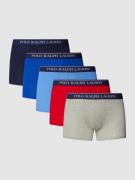 Polo Ralph Lauren Underwear Trunks mit elastischem Logo-Bund im 5er-Pa...